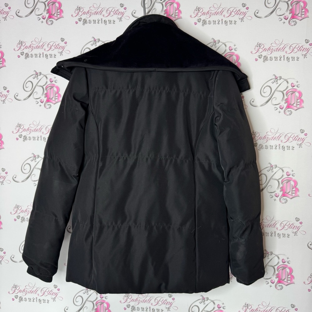 Isaac mizrahi coat puffer Black Jacket zip up collared puff style winter - Picture 2 of 12